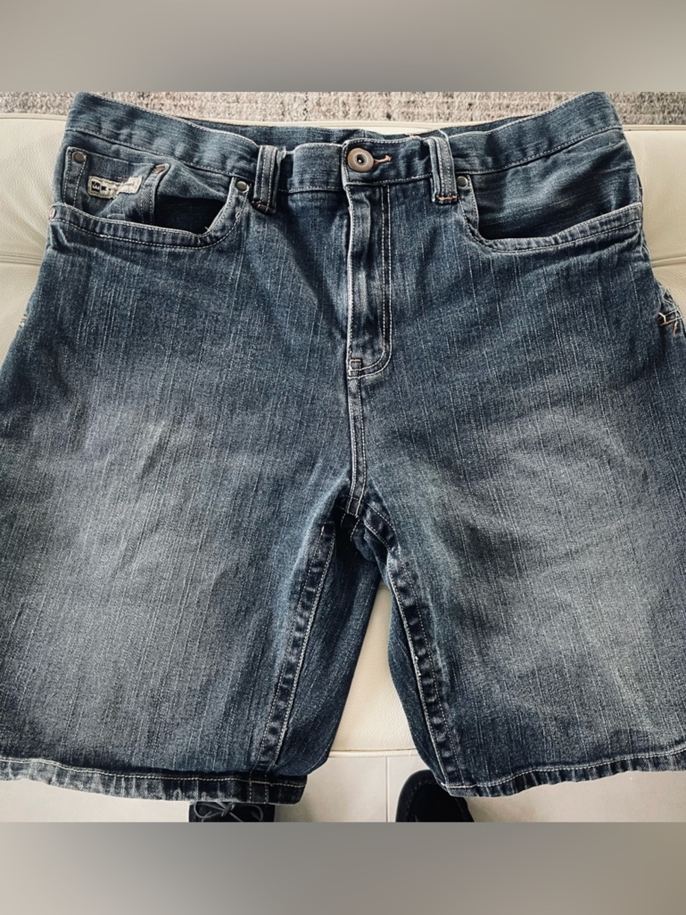 Men's Dark Blue Denim Wilke Rodrigues Jean Shorts - Casual Cut 40